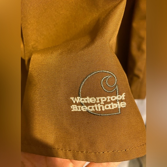 Large Beige Waterproof Carhartt Jacket - Picture 6 of 6